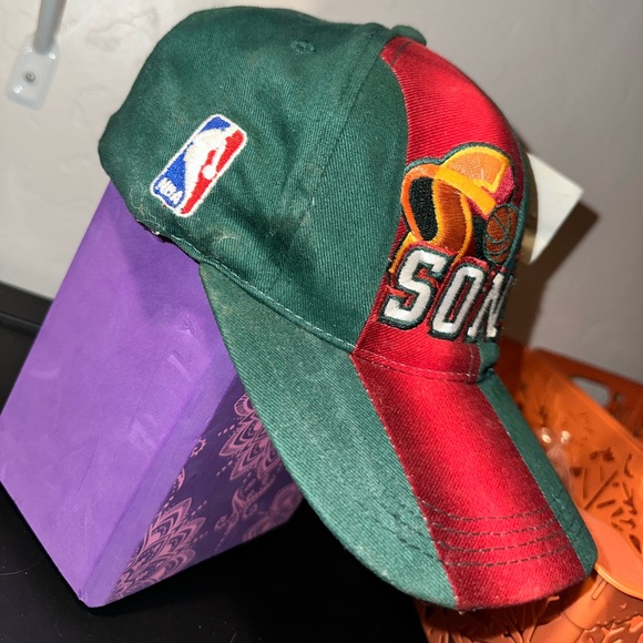 Vintage 90s Nwt Seattle SuperSonics Sports Specialties SnapBack Hat - Picture 7 of 7